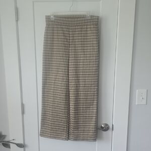 Isaac Mizrahi Plaid Trousers - Beige and Black